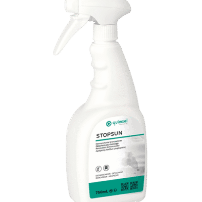 Solutie Stopsun pentru indepartare pete de ulei bronzant , 750 ml.